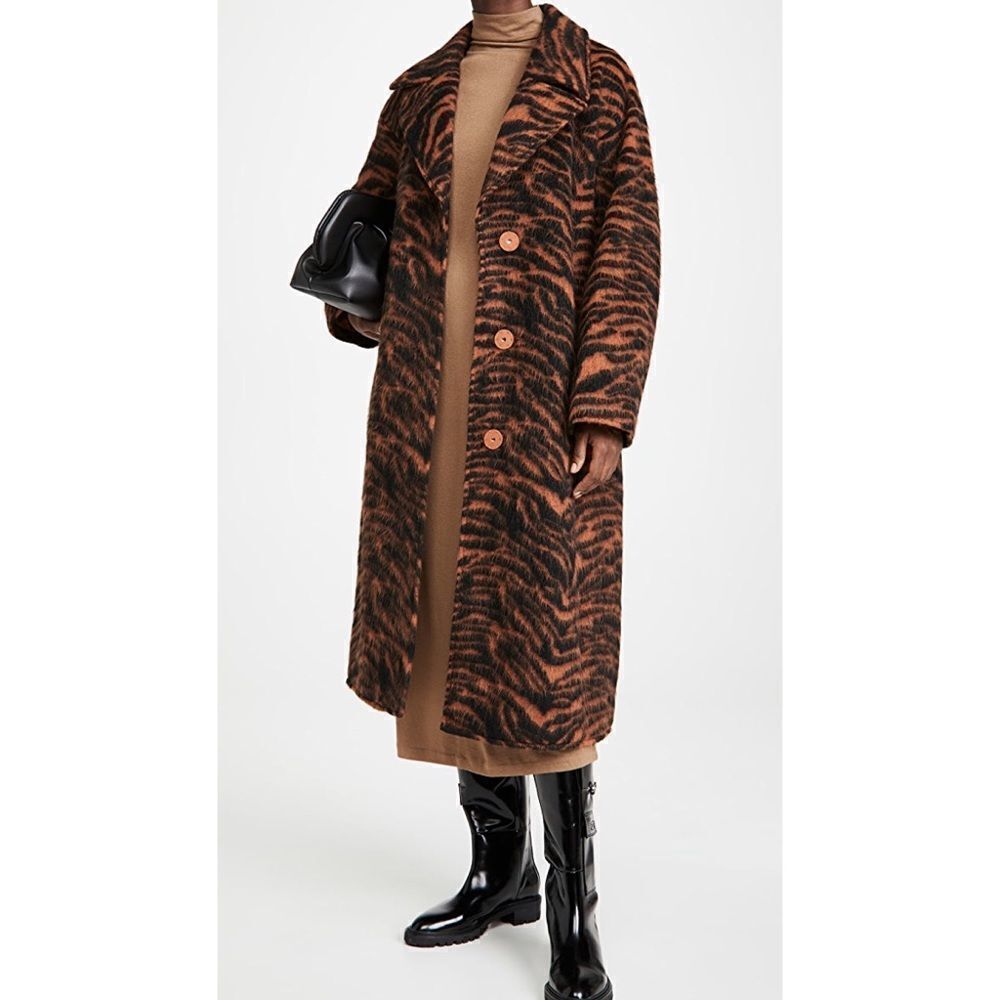 STAND STUDIO Pam wool blend Coat - Rust/Black - Picture 6 of 16
